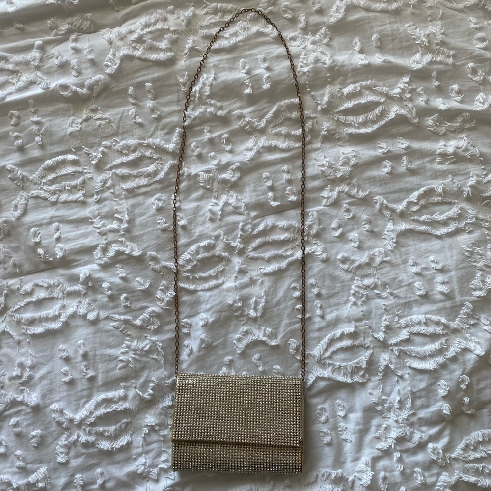 White Rhinestone Bag